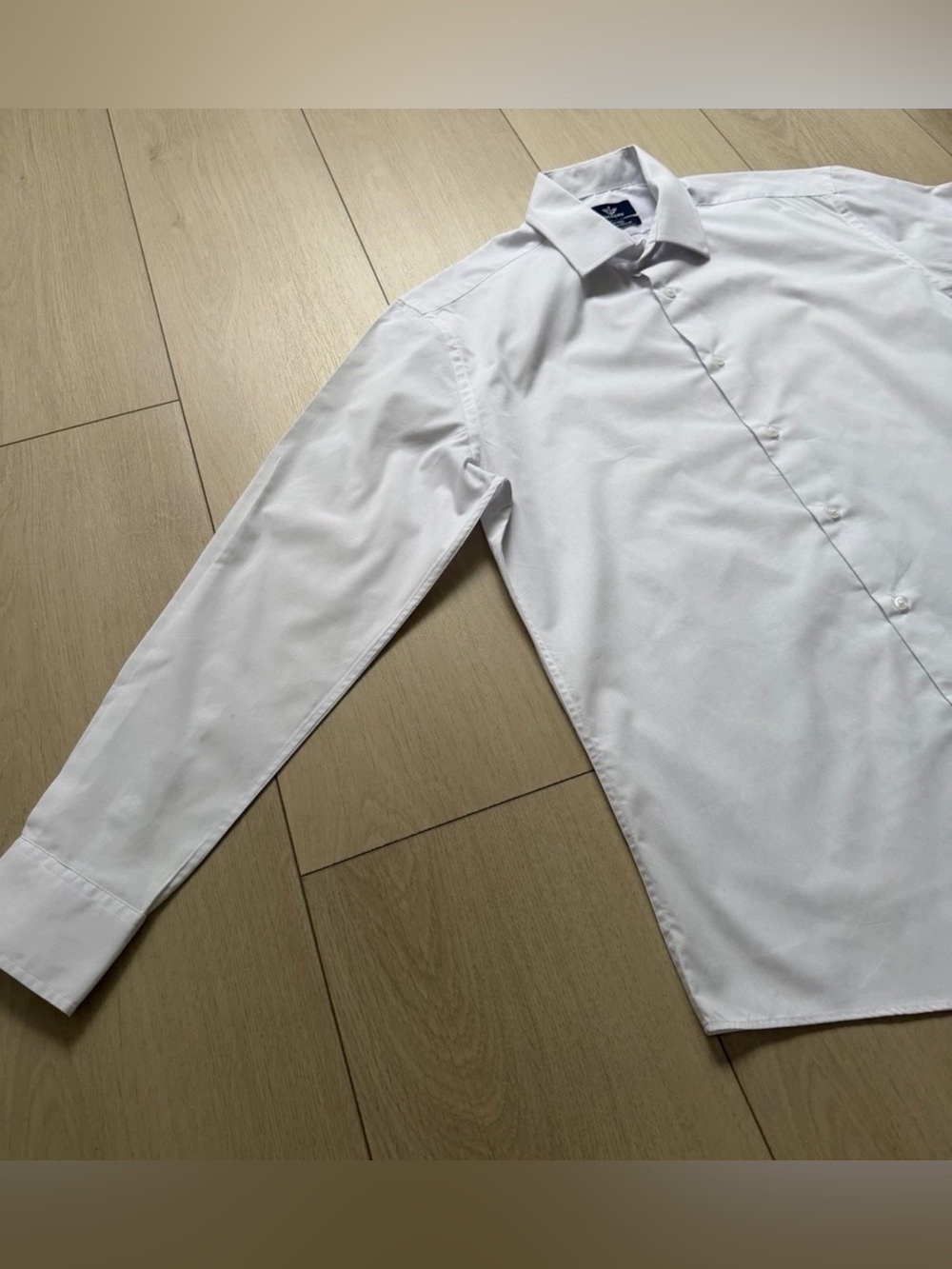 Dockers White Long-Sleeve Dress Shirt - Picture 3 of 11